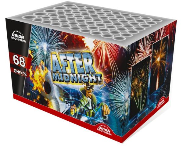 After Midnight, 68 Schuss, NEM: 497g, Kaliber: 20,30mm, Brenndauer ca. 45 Sekunden